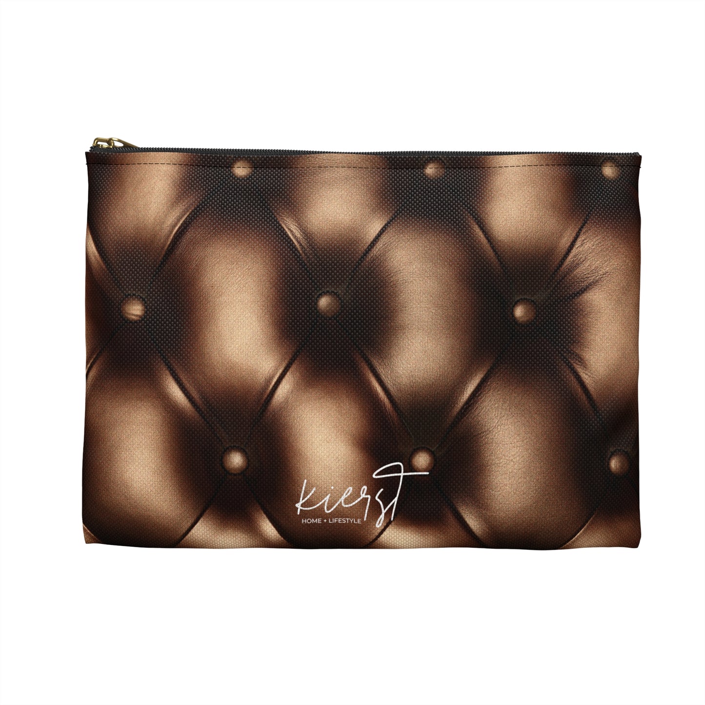 Bronze Tufted Accessory Pouch | Elevated Everyday