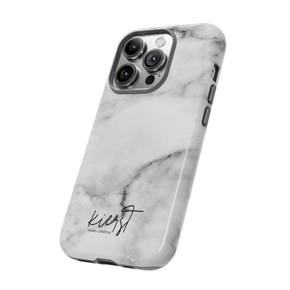 Lived-In White and Grey Marble iPhone Case | Curated Calm, Captured in Marble