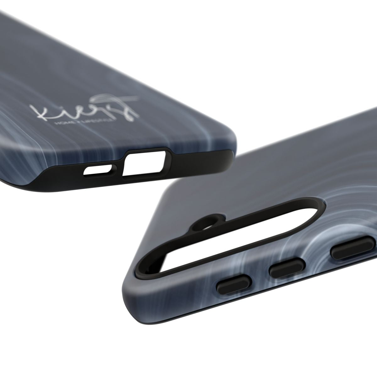 Navy Marble Samsung Galaxy Phone Case