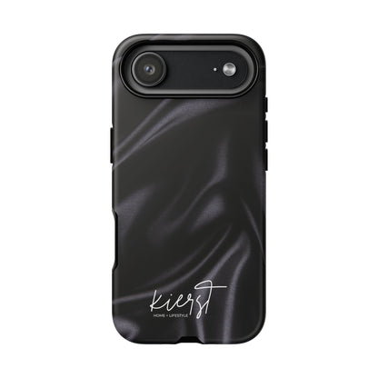 Black Silk Print iPhone Case