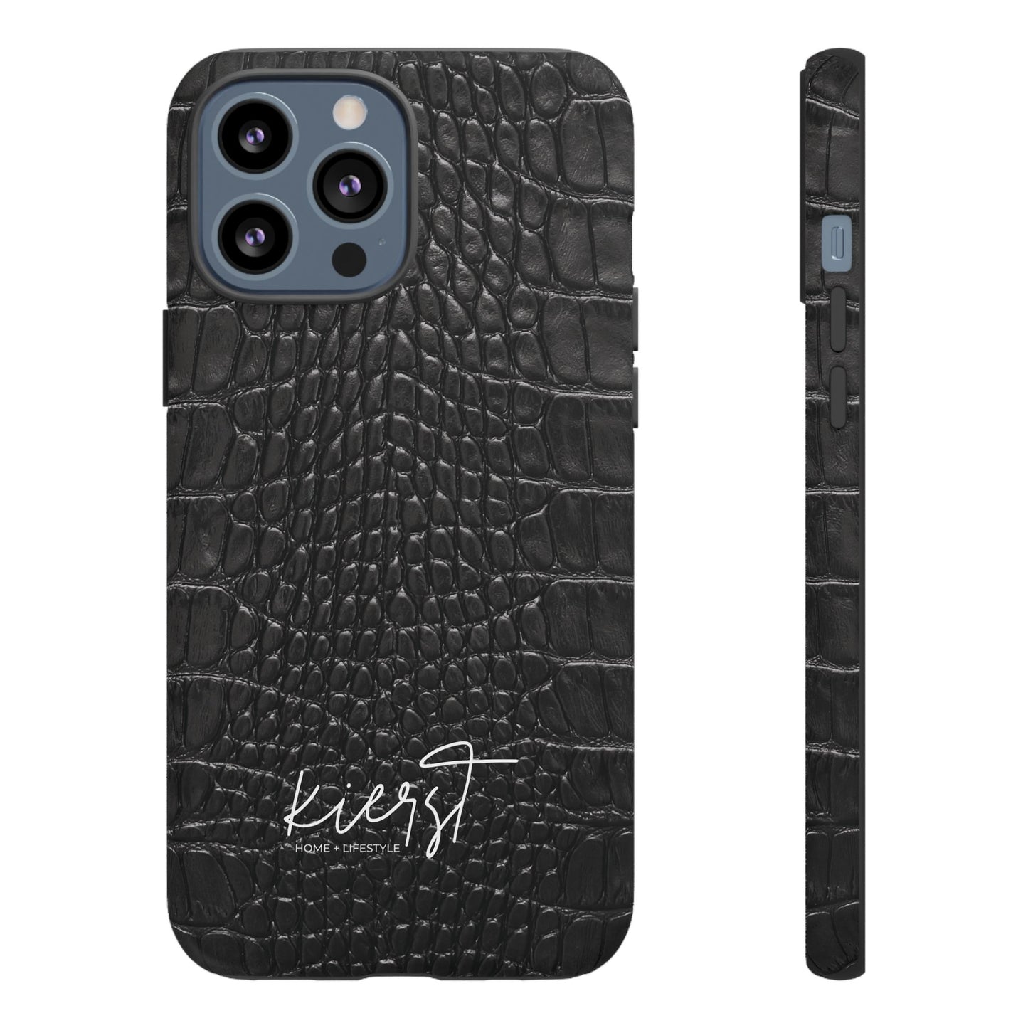 Black Alligator Print iPhone Case
