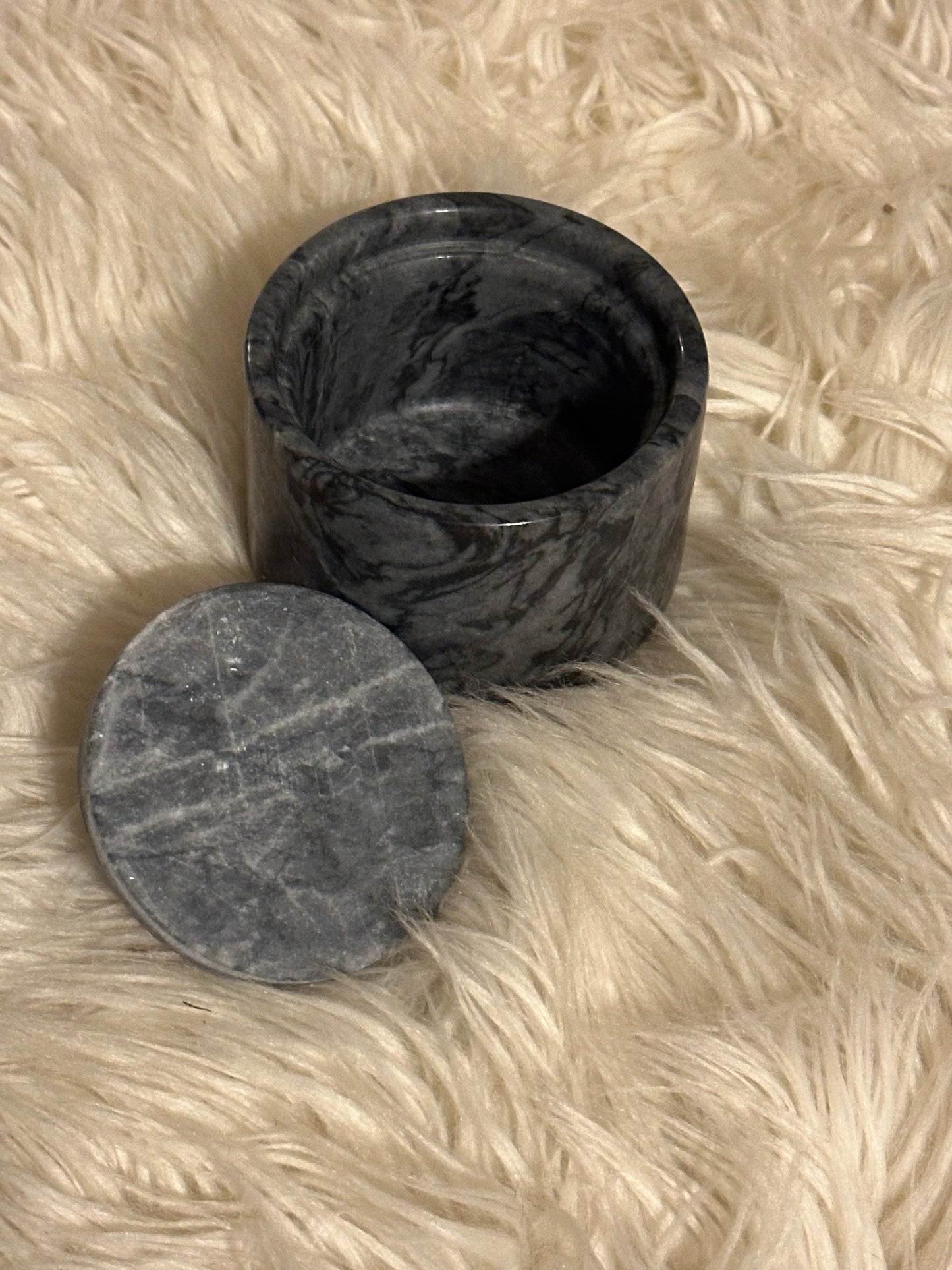 Marble Spice Cellar with Lid