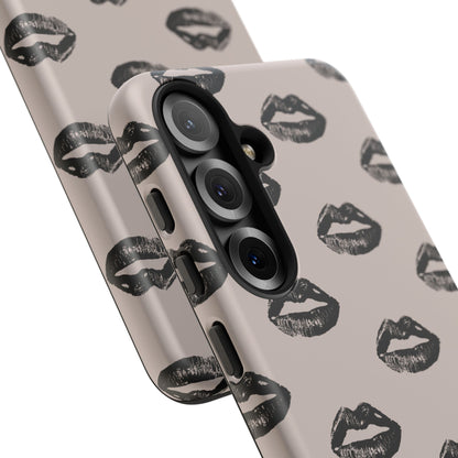 Black Lips and Oat Samsung Galaxy Case