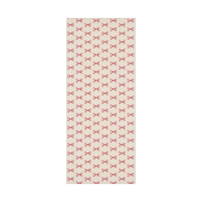 Red and Cream Bow Gift Wrapping Paper