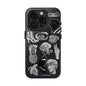 Black & White Vintage Sticker Design iPhone Case