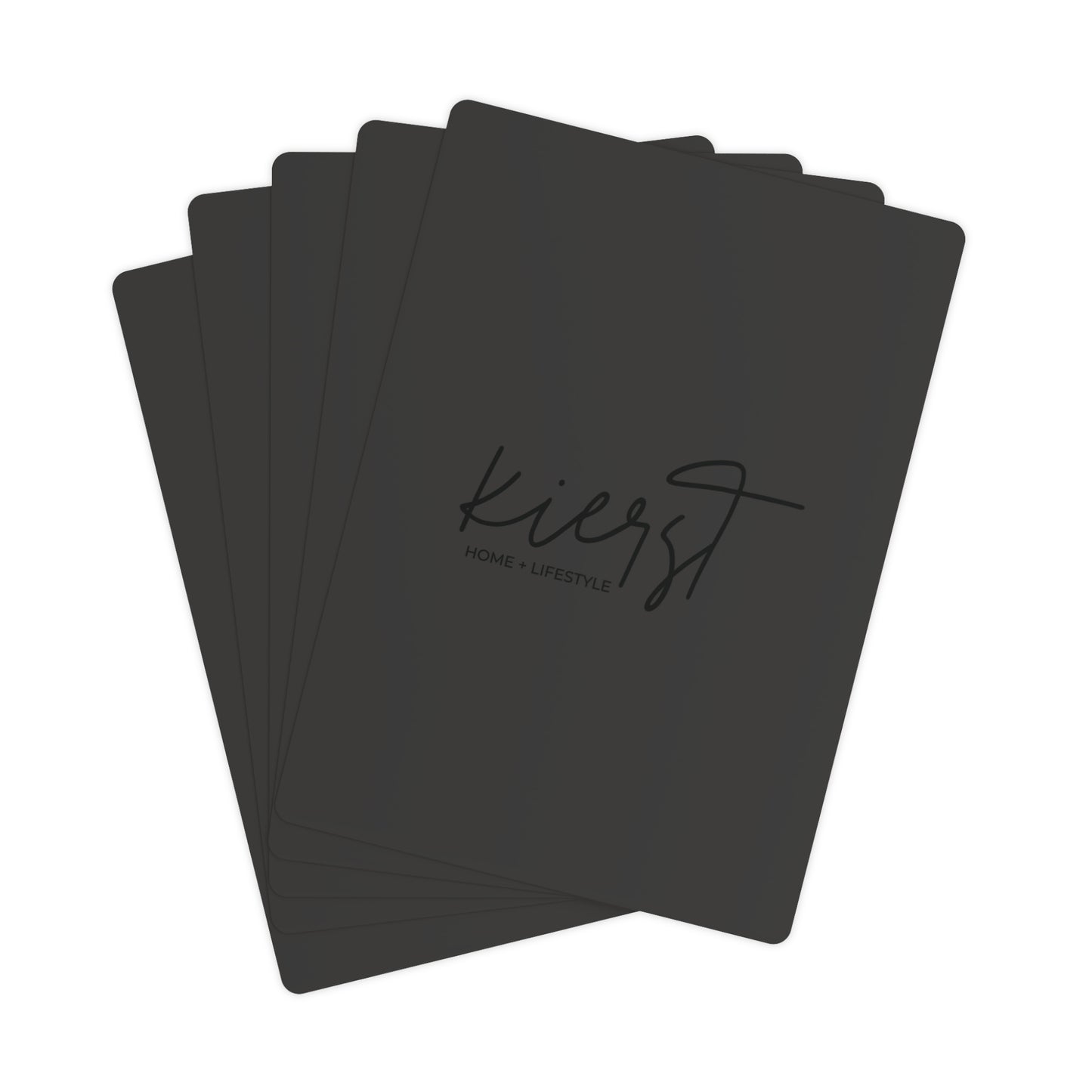 Charcoal Poker Playing Cards – kierst Home + Lifestyle Deck