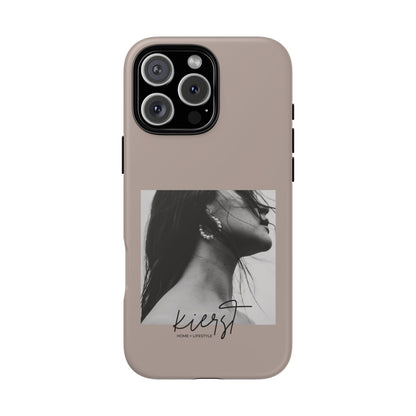 Black & White Fashion Portrait iPhone Case
