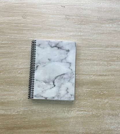 Lived-In Grey Marble Notebook