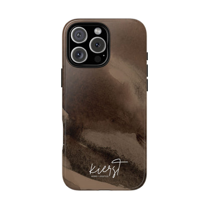 Brown Abstract iPhone Case