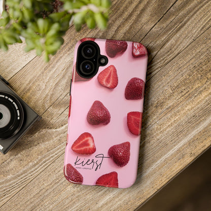 Strawberries iPhone Case | A Sweet Statement Rooted in Soft Luxury