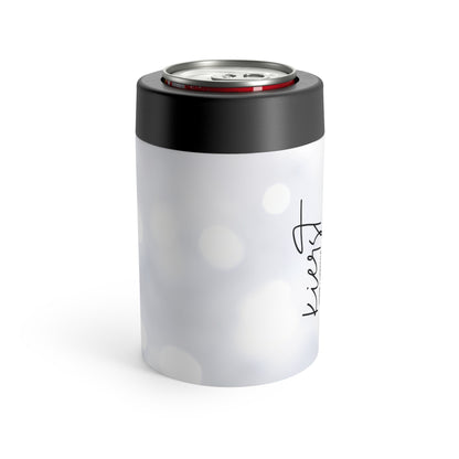 White Sparkle Can Holder