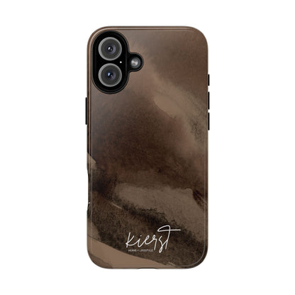 Brown Abstract iPhone Case