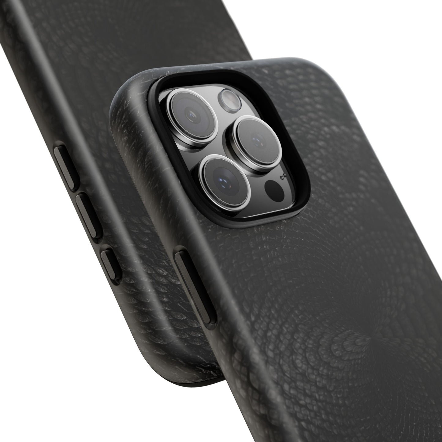 Black + Grey Snake Print iPhone Case