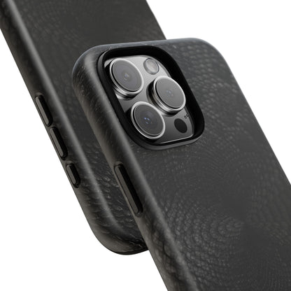 Black + Grey Snake Print iPhone Case
