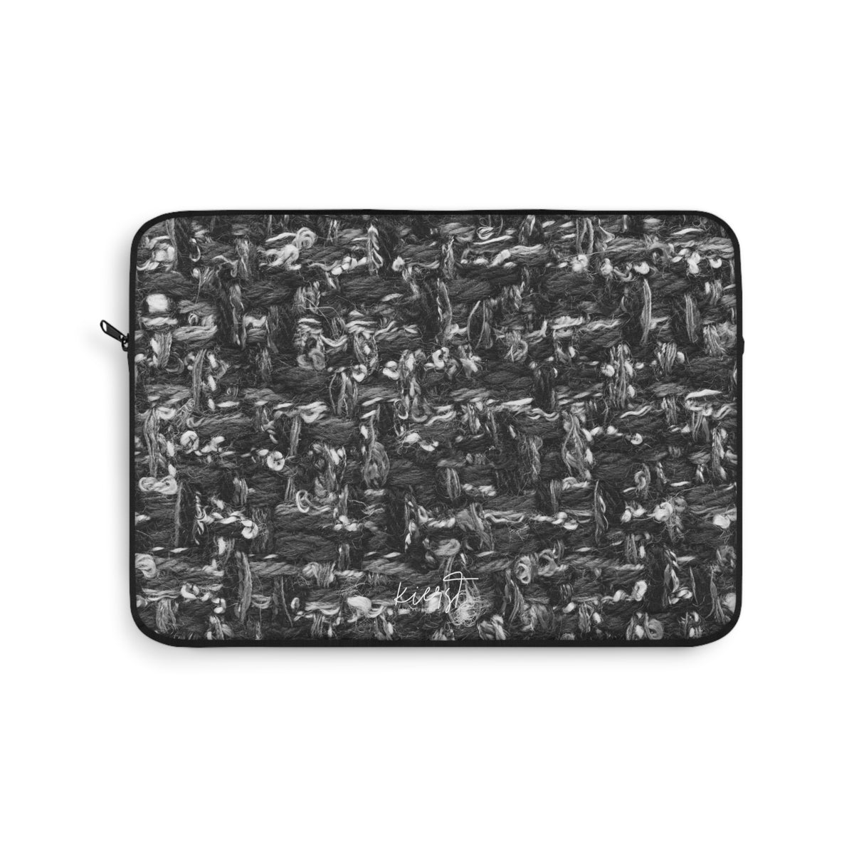 Grey Tweed Print Laptop Sleeve
