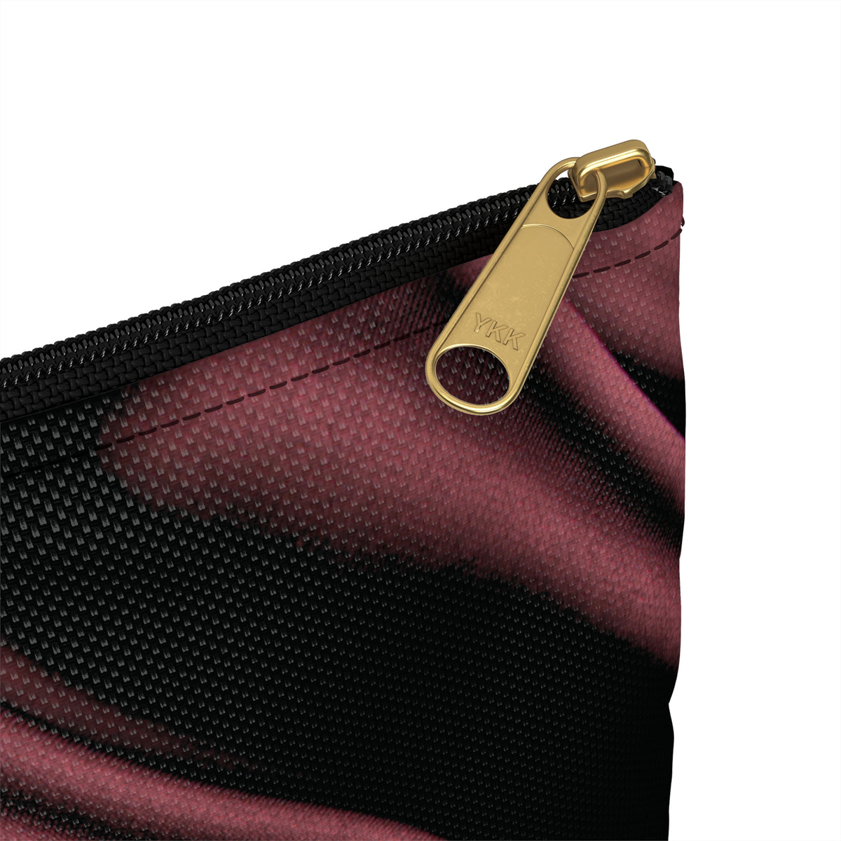Signature Velvet Noir Silk Print Accessory Pouch