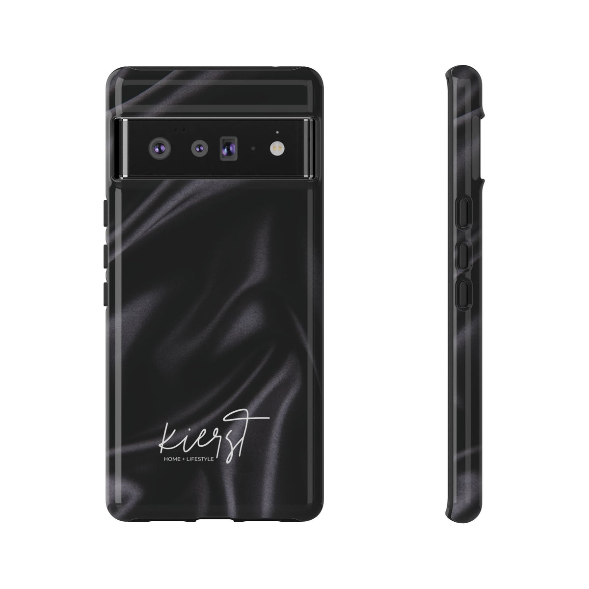 Black Silk Print Google Pixel Phone Case