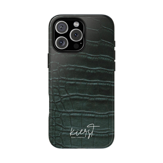 Emerald Crocodile Print iPhone Case | Designed to Stand Out