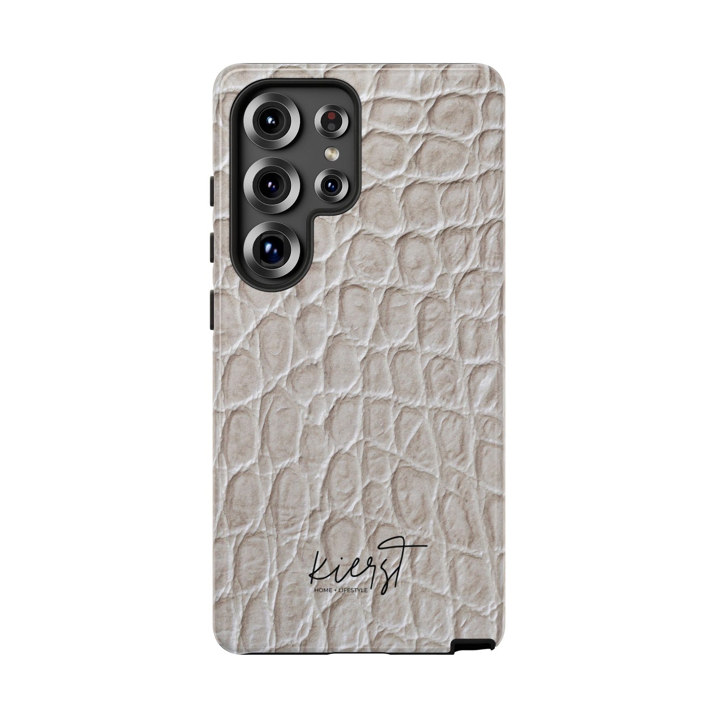 Cream Reptile Print Samsung Galaxy Phone Case