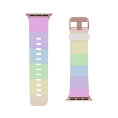 Pastel Rainbow Apple Watch Band – Soft Hues, Bold Energy