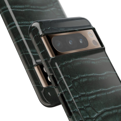 Emerald Crocodile Google Pixel Case | Luxe Texture, Everyday Strength