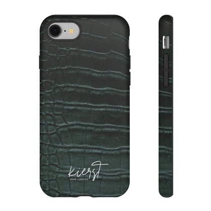 Emerald Crocodile Print iPhone Case | Designed to Stand Out