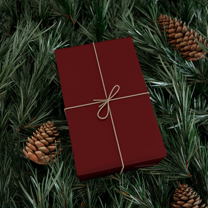 Deep Maroon Gift Wrapping Paper