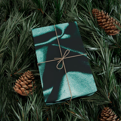 Emerald Satin Print Gift Wrapping Paper