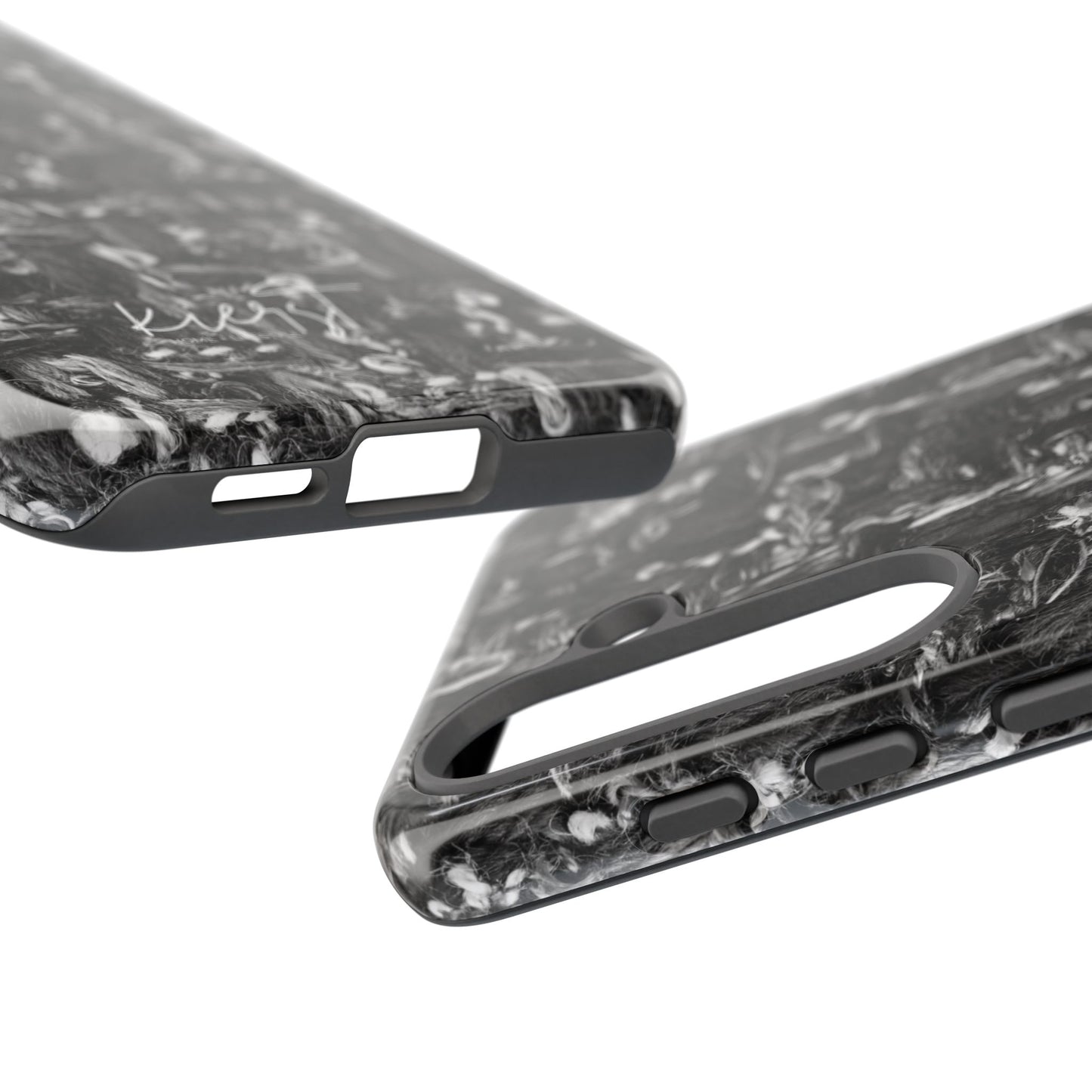 Grey Tweed Print Samsung Galaxy Phone Case