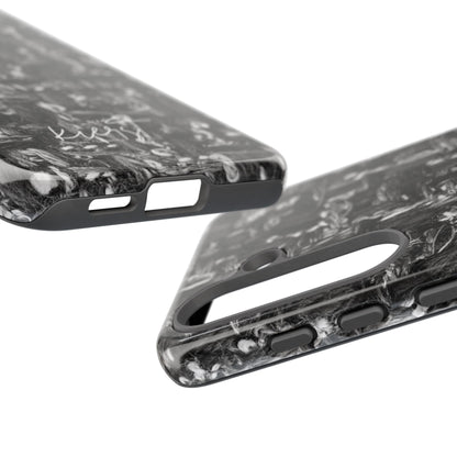 Grey Tweed Print Samsung Galaxy Phone Case