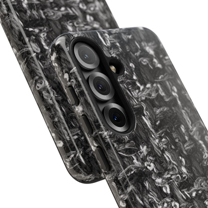 Grey Tweed Print Samsung Galaxy Phone Case