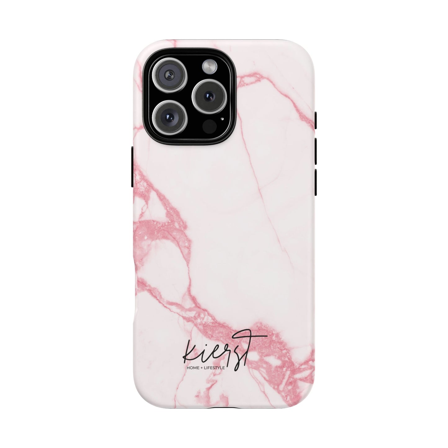 Pink & White Marble iPhone Case | Classic Elegance, Feminine Twist