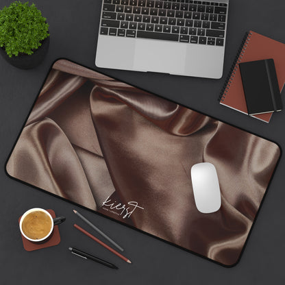 Chocolate Silk Print Desk Mat