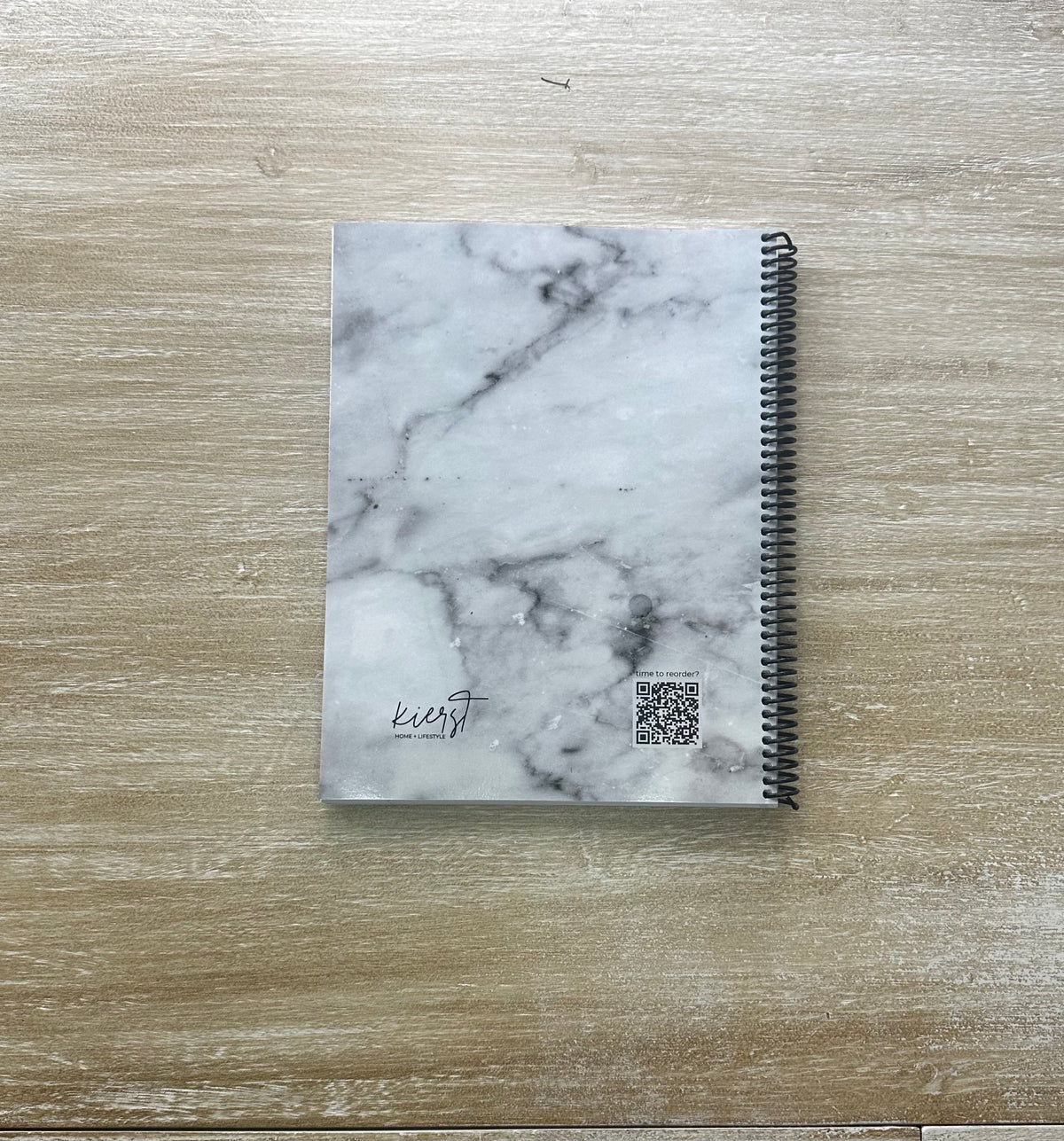 Lived-In Grey Marble Notebook