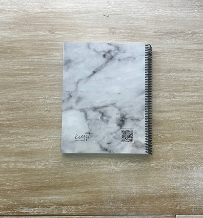 Lived-In Grey Marble Notebook