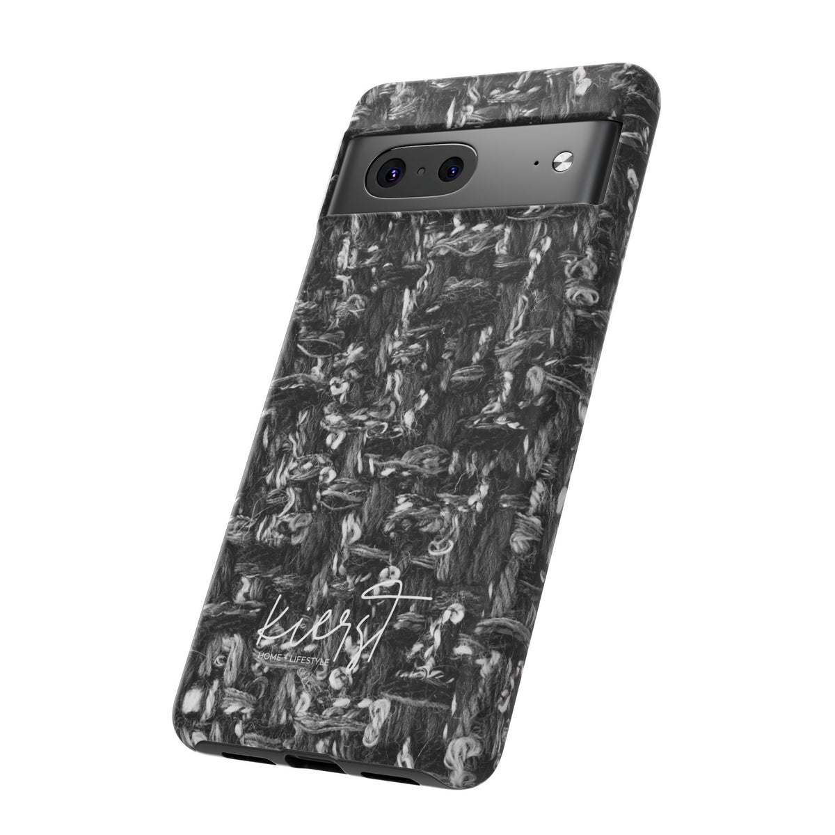 Grey Tweed Print Google Pixel Phone Case