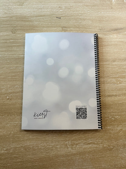 White Sparkle Notebook