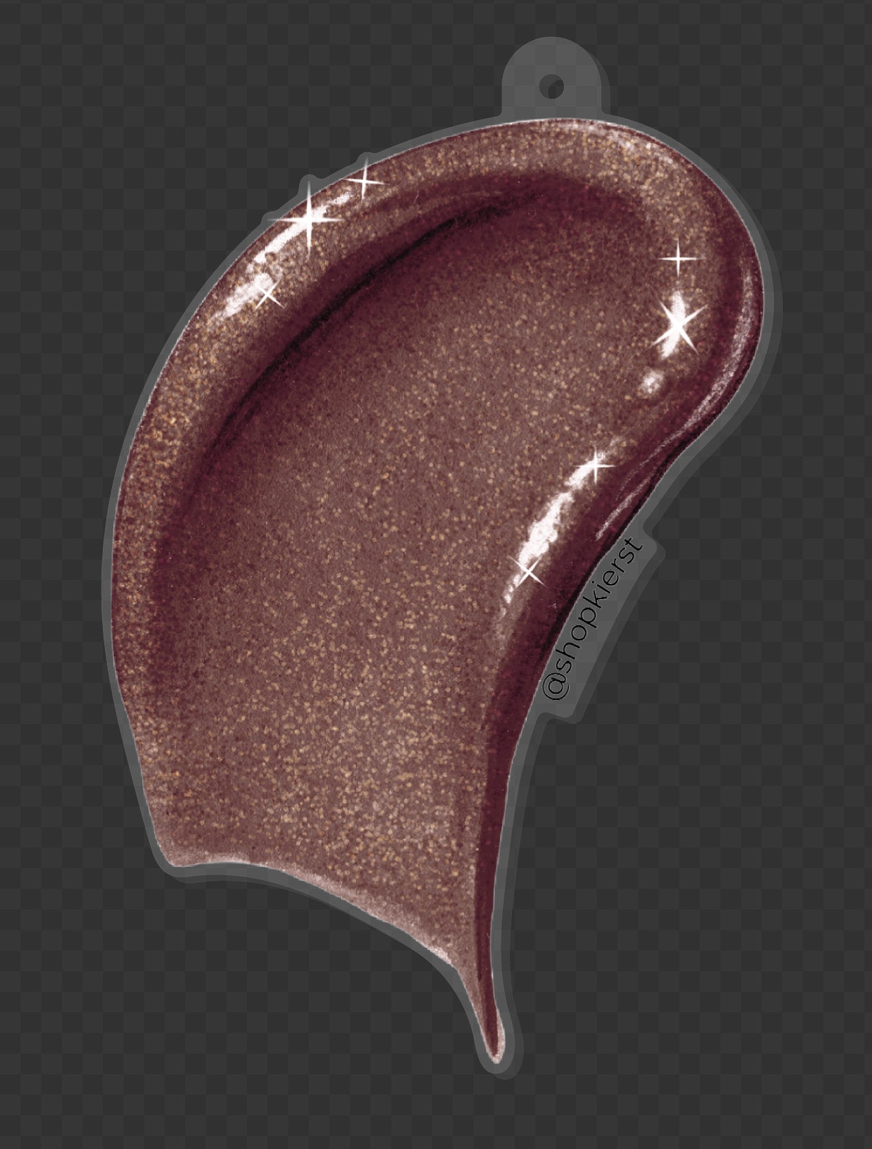 Liquid Glow Ornament + Keychain (Dark Skin Tone)