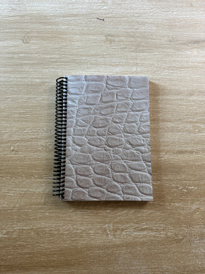 Cream Reptile Print Notebook
