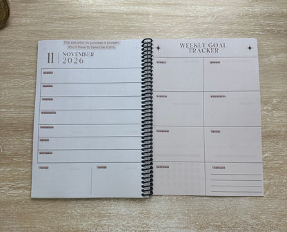 2026 Lifestyle Planner - Signature Velvet Noir Lattice