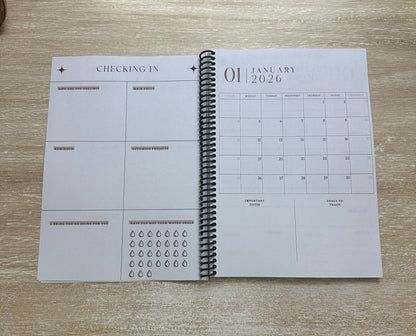 2026 Lifestyle Planner - Signature Velvet Noir Lattice