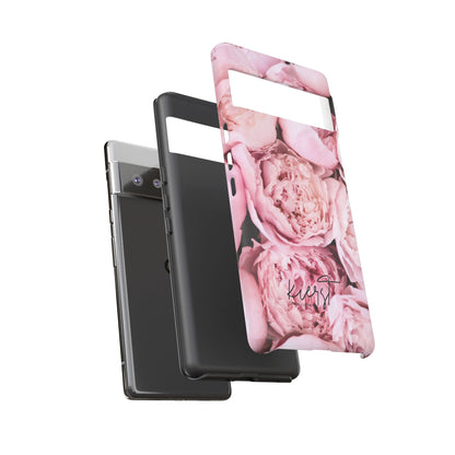 Pink Peonies Google Pixel Phone Case | Romantic Florals, Everyday Function