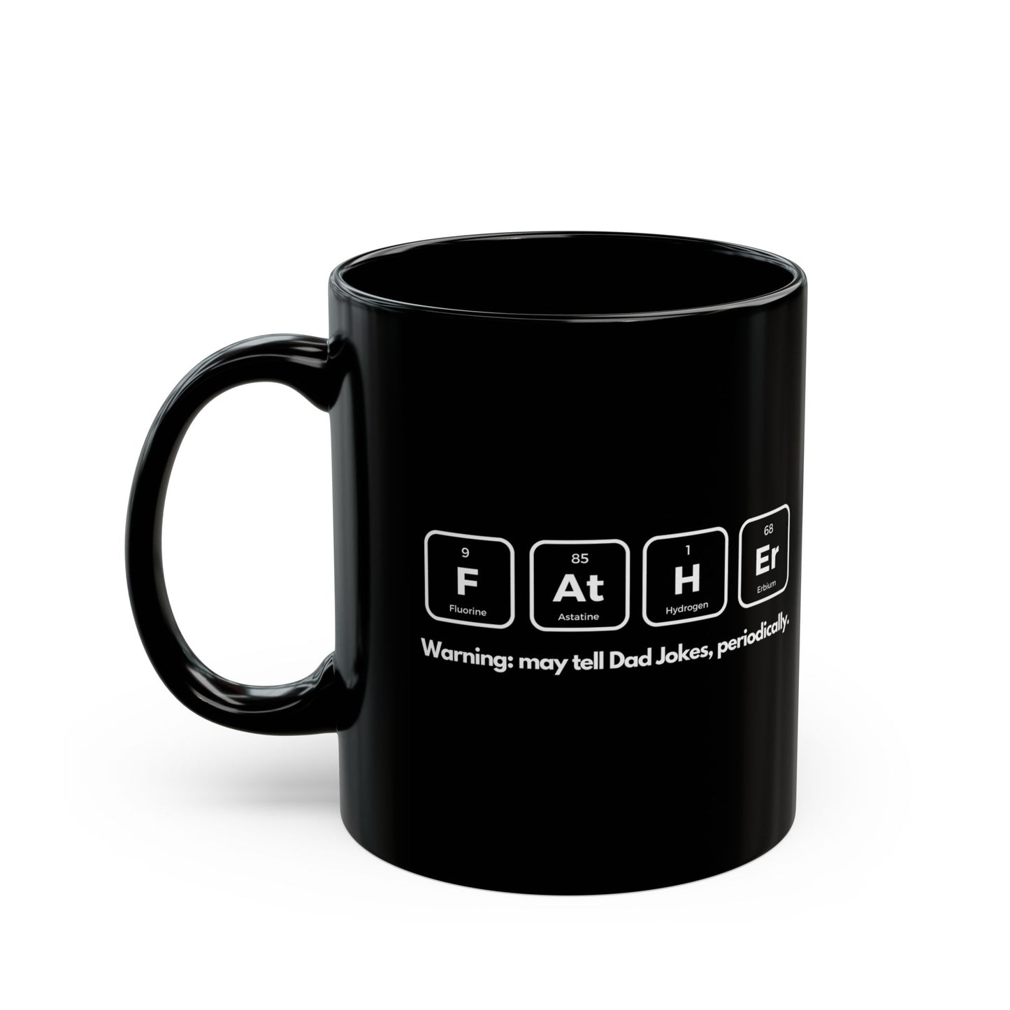 Periodic Dad Jokes Mug – Black Edition