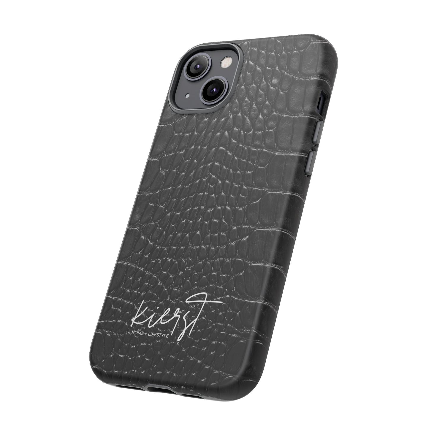 Black Alligator Print iPhone Case