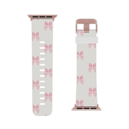 Multiple Pink Bows Apple Watch Band