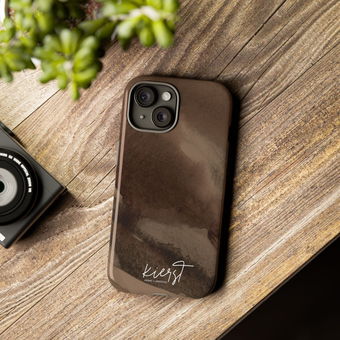 Brown Abstract iPhone Case
