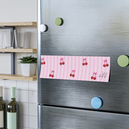 Cherries on Pink Stripes Post-it® Note Pad