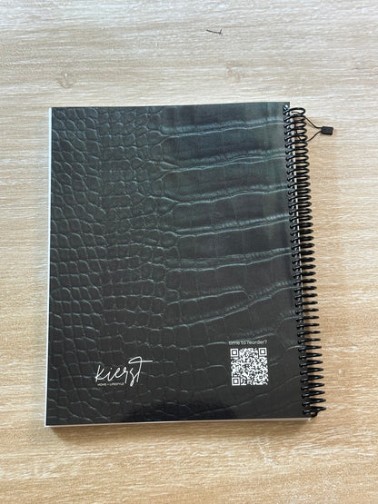 Emerald Crocodile Print Notebook