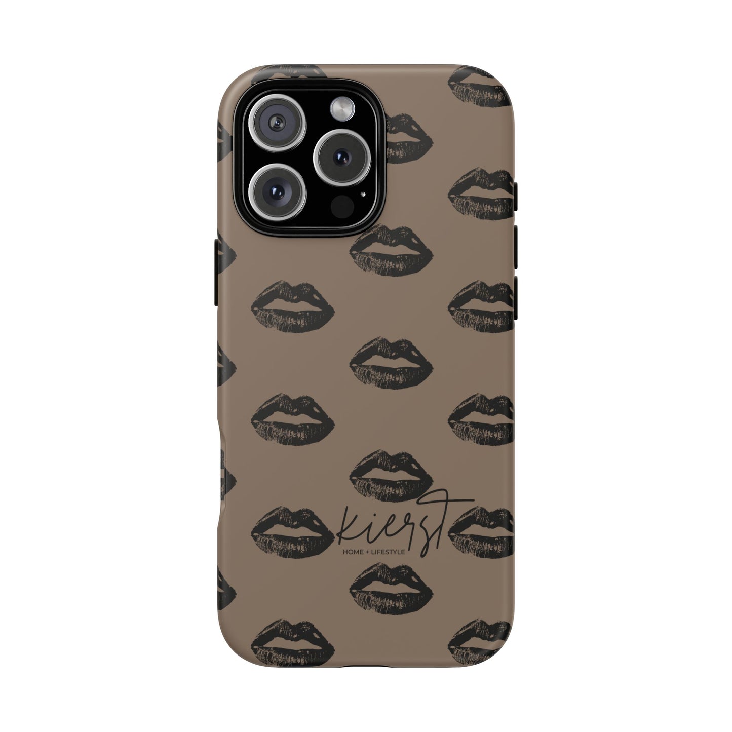 Black Lips and Mocha iPhone Case