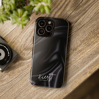 Black Silk Print iPhone Case